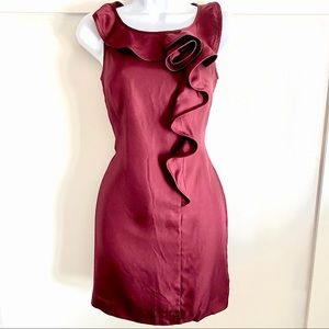 New Banana Republic Silk Ruffle Dress NWT Sz 0
